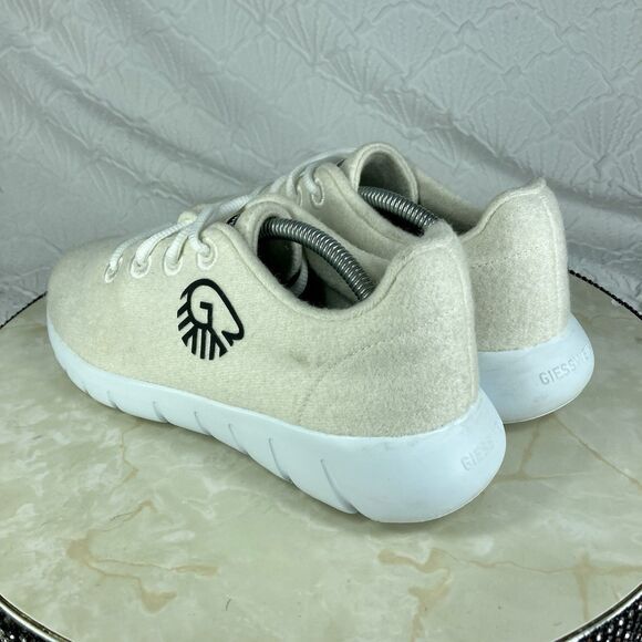 Giesswein Merino Wool Runners Sneakers Women 38 Beige Walking Comfy Casual Shoes - Picture 7 of 11